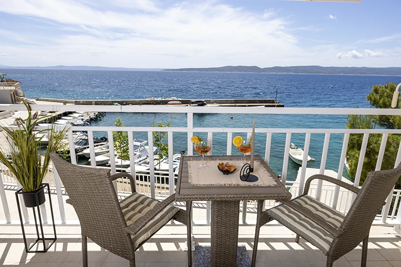 Apartments StoMarica, Brela - balcony with seaview