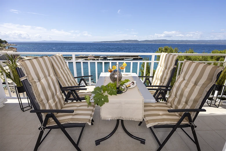 Apartments StoMarica, Brela - balcony with sea view
