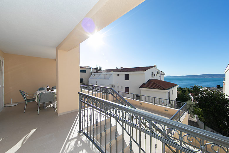Apartments Kate, Brela - balcony with seaview