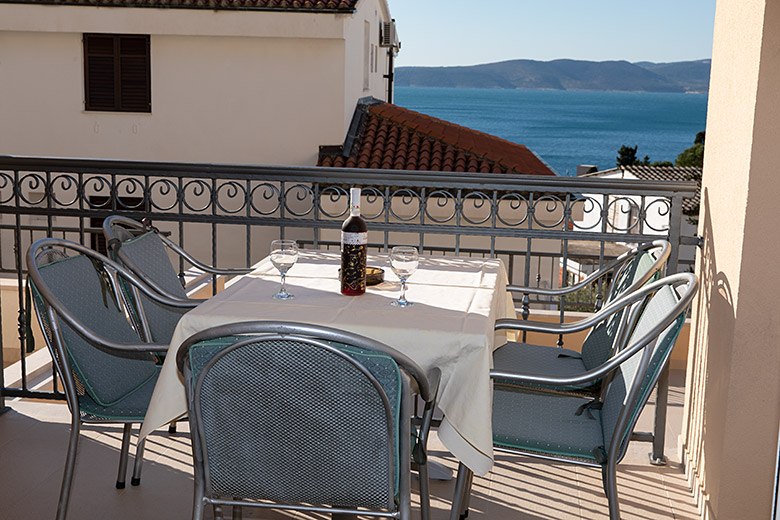 Apartments Kate, Brela - balcony with seaview