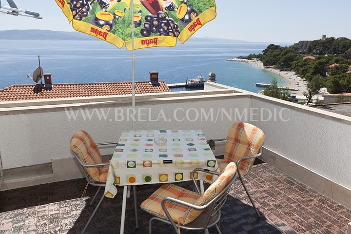 balcony in apartments Nede Medi�, Brela Soline