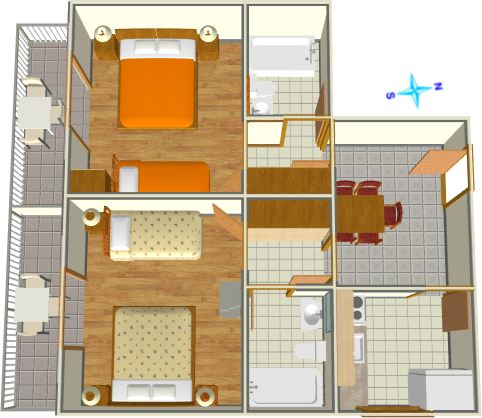 Apartments Škrabić, Brela - kitchen