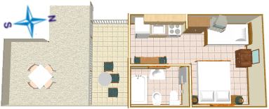 apartments Jure &Scaron;o&scaron;ić, Brela - plan