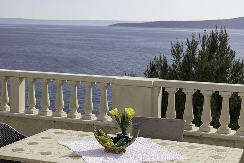 Apartments Villa kapetan Jure, Brela - terrace with panoramic sea view