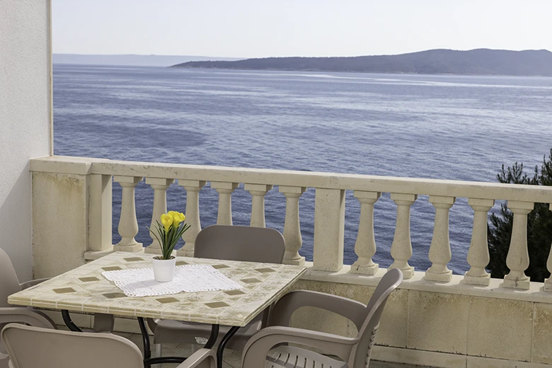Apartments Villa kapetan Jure, Brela - terrace with panoramic sea view